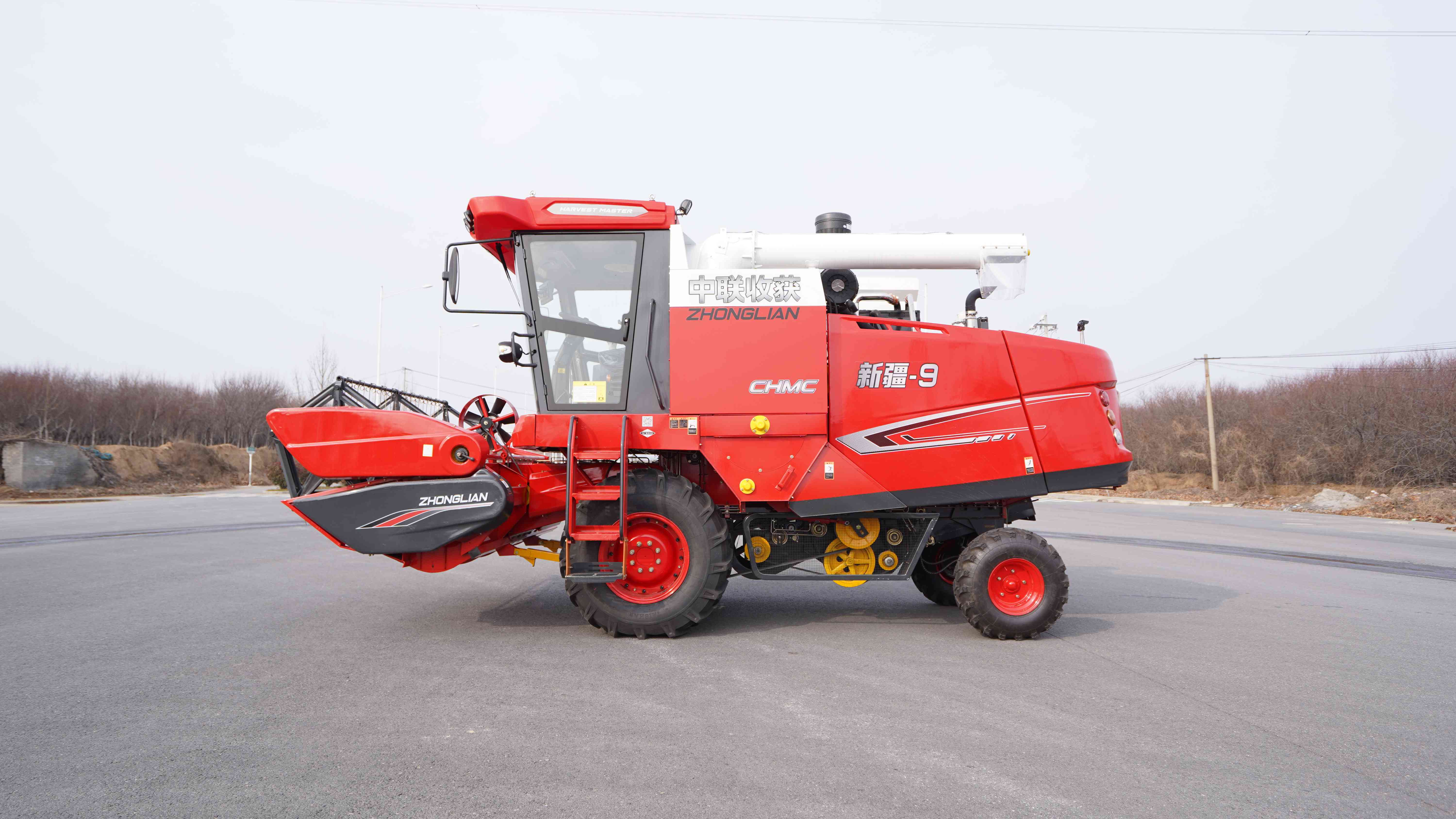 Fully automatic large grain combine agricultural wheat
