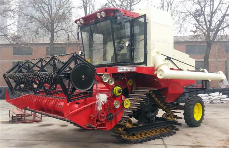 Crawl Track Type Grain Combine Harvester